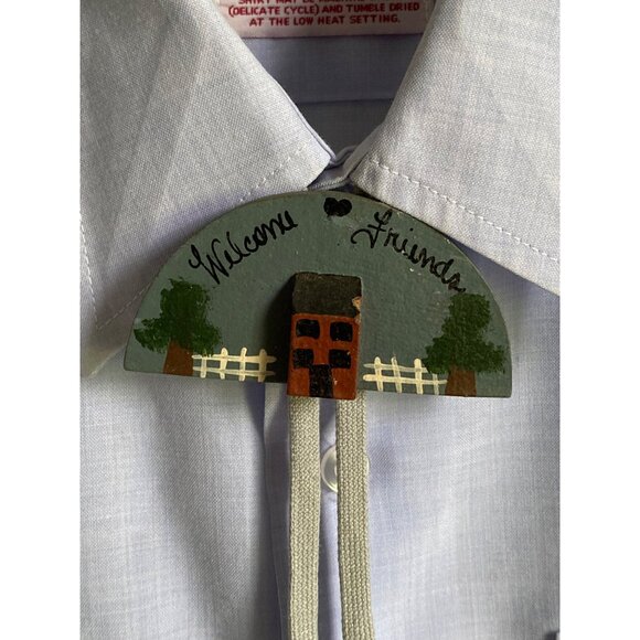 80's vintage welcome friends country kitsch extra long bolo tie - Picture 3 of 6